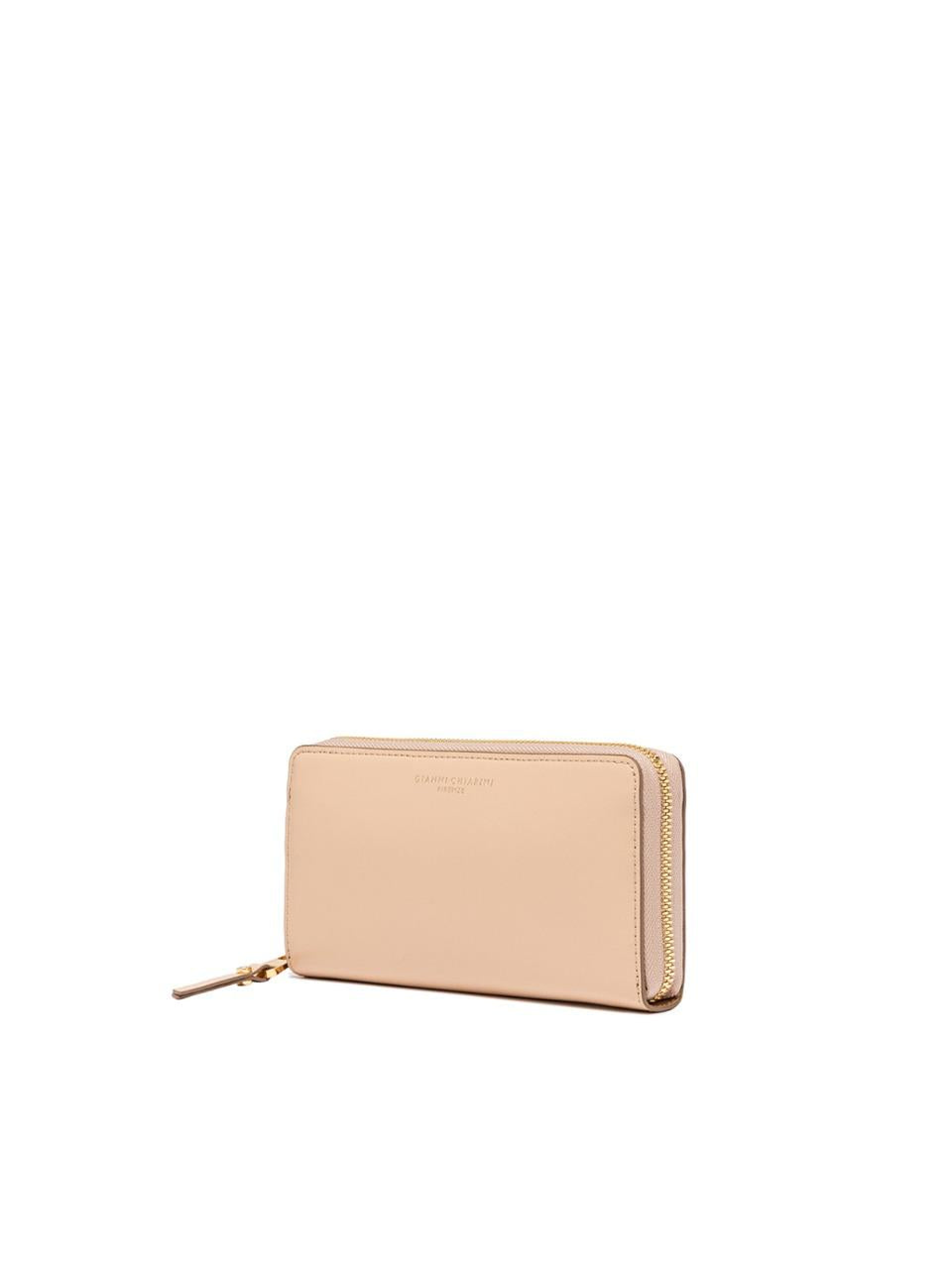 portafogli zip aruud grande PF504C2ALF CREAM GIANNI CHIARINI