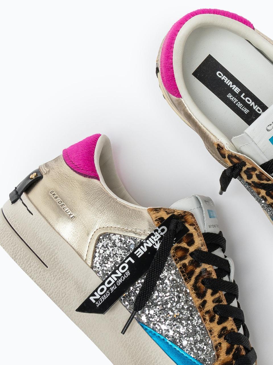snekers skate de lux 21101 ARGENTO CRIME