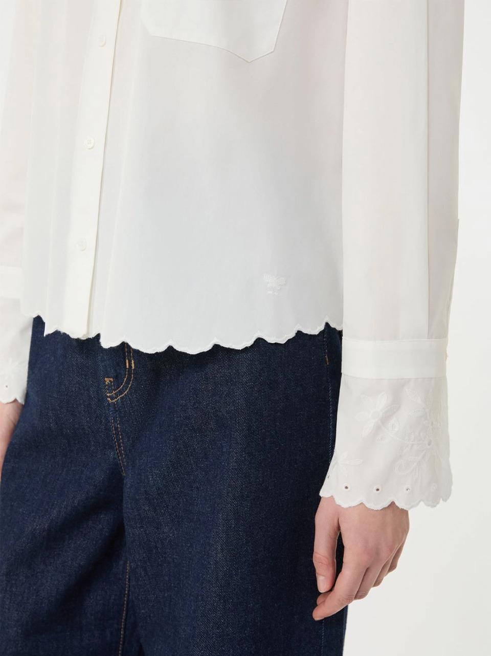 camicia profilo san gallo NEUTRO 01 WEEKEND by Max Mara