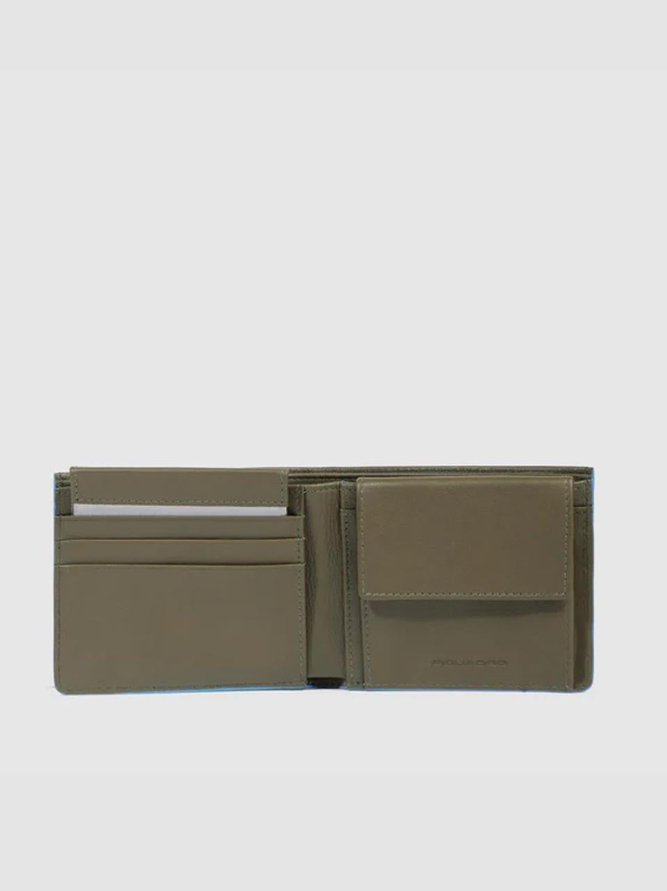 portafogli con portamonete piccolo PU4188S138 VERDE PIQUADRO