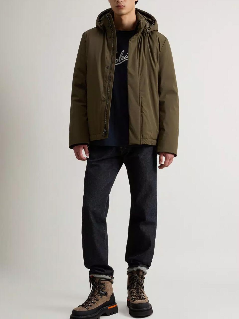 piumino liscio strech corto OU0929 614 WOOLRICH