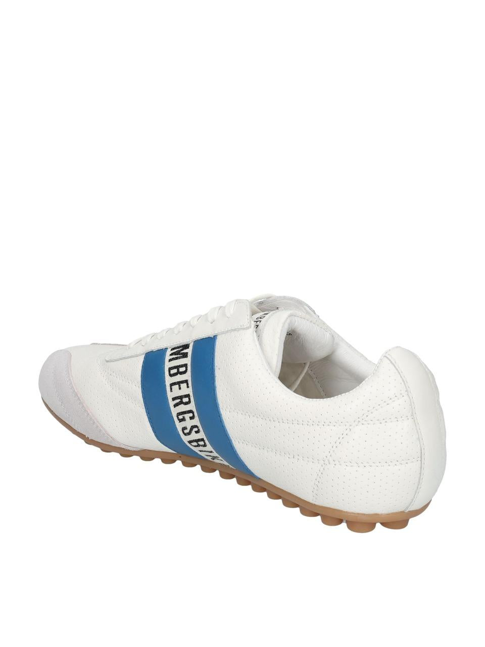 sneakers soccer 30509 BBIANCO\BLU BIKKEMBERGS