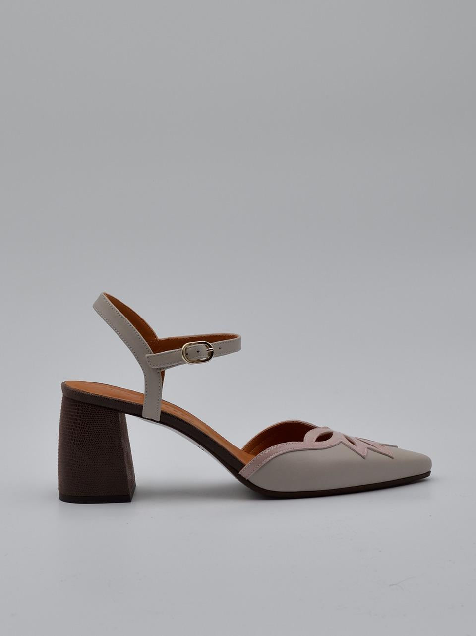 sandalo tacco h 70 mm ABAINA SUCRE ROSE CHIE MIHARA