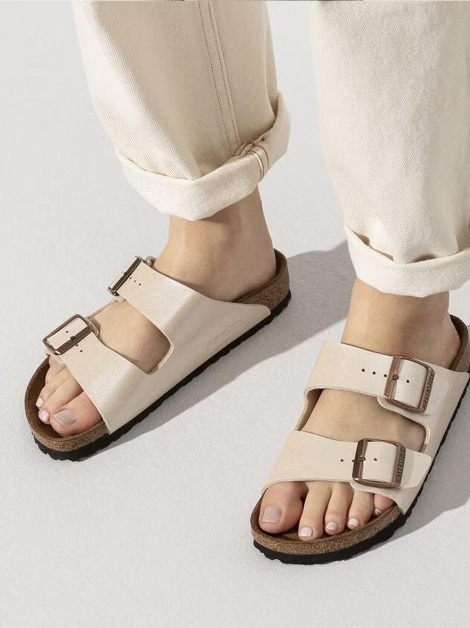 sabot arizona ARIZONA1009921 PEARL WHITE BIRKENSTOCK