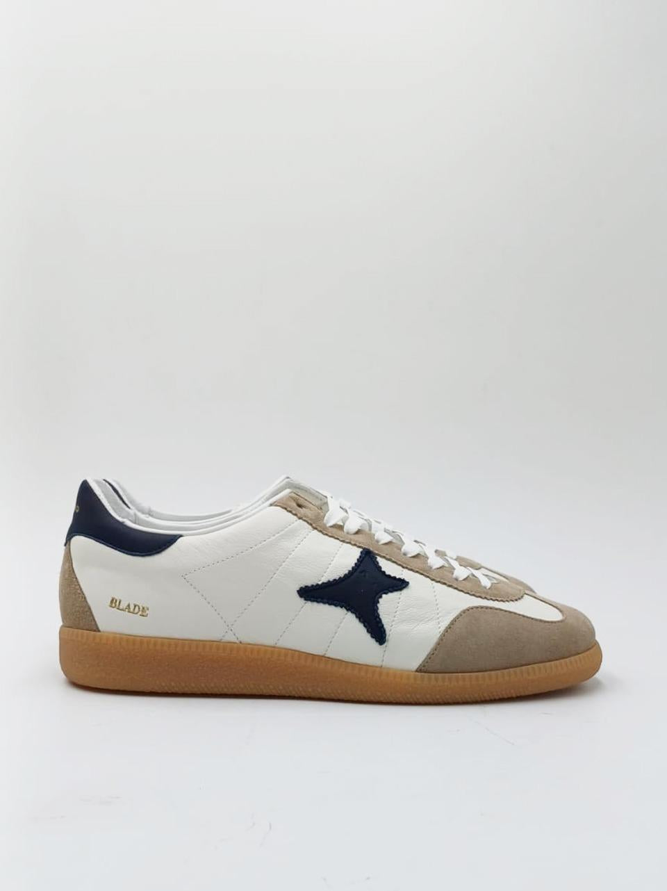 sneakerblade 4554 BIANCO\BLU AMA brand