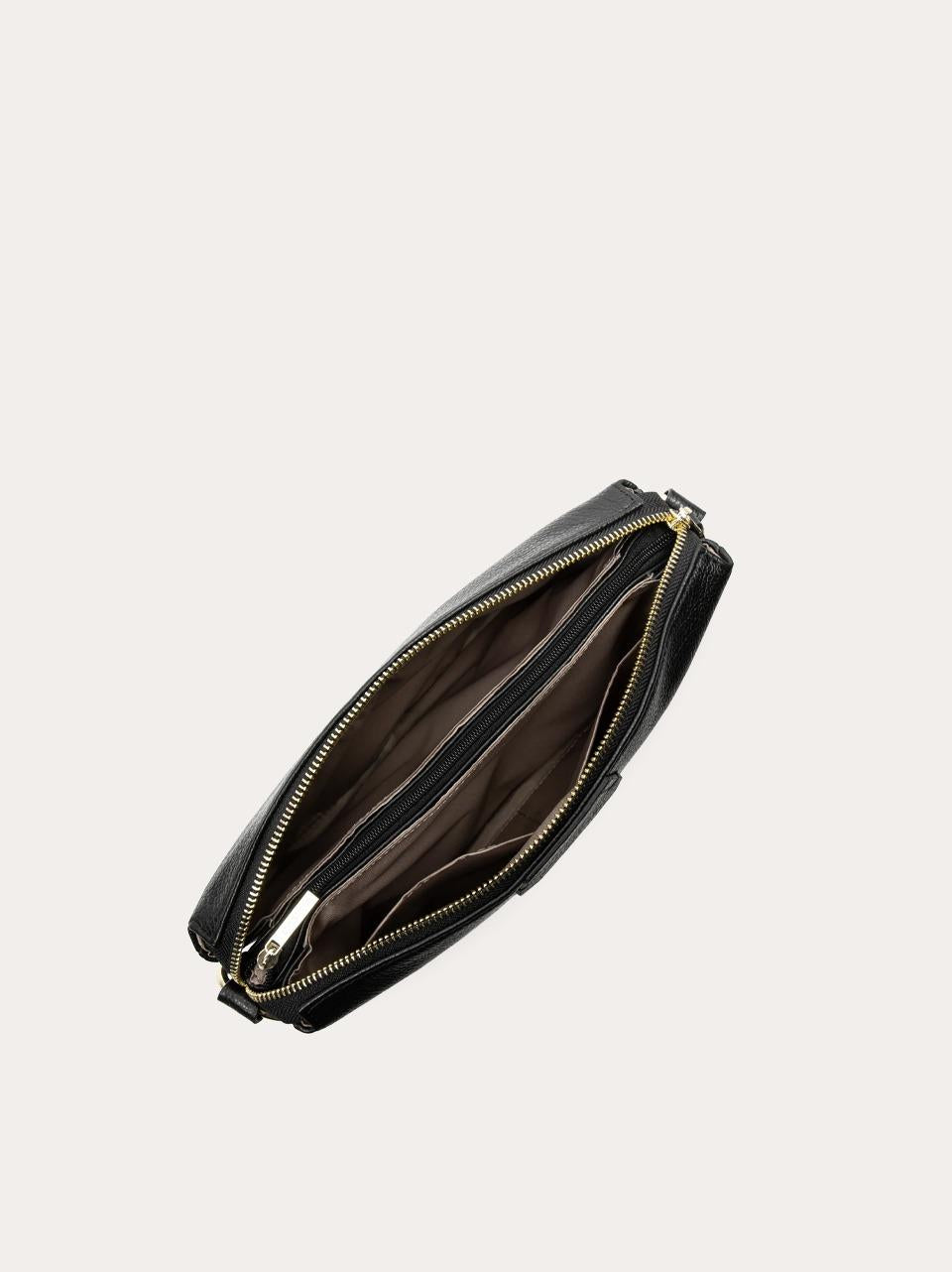 borsa 3 soffietti con tracolla 52974 NERO LANCASTER