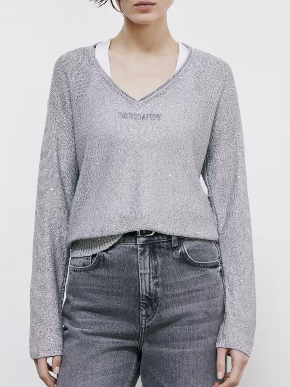 maglia paillettes 8K0403 S Patrizia pepe