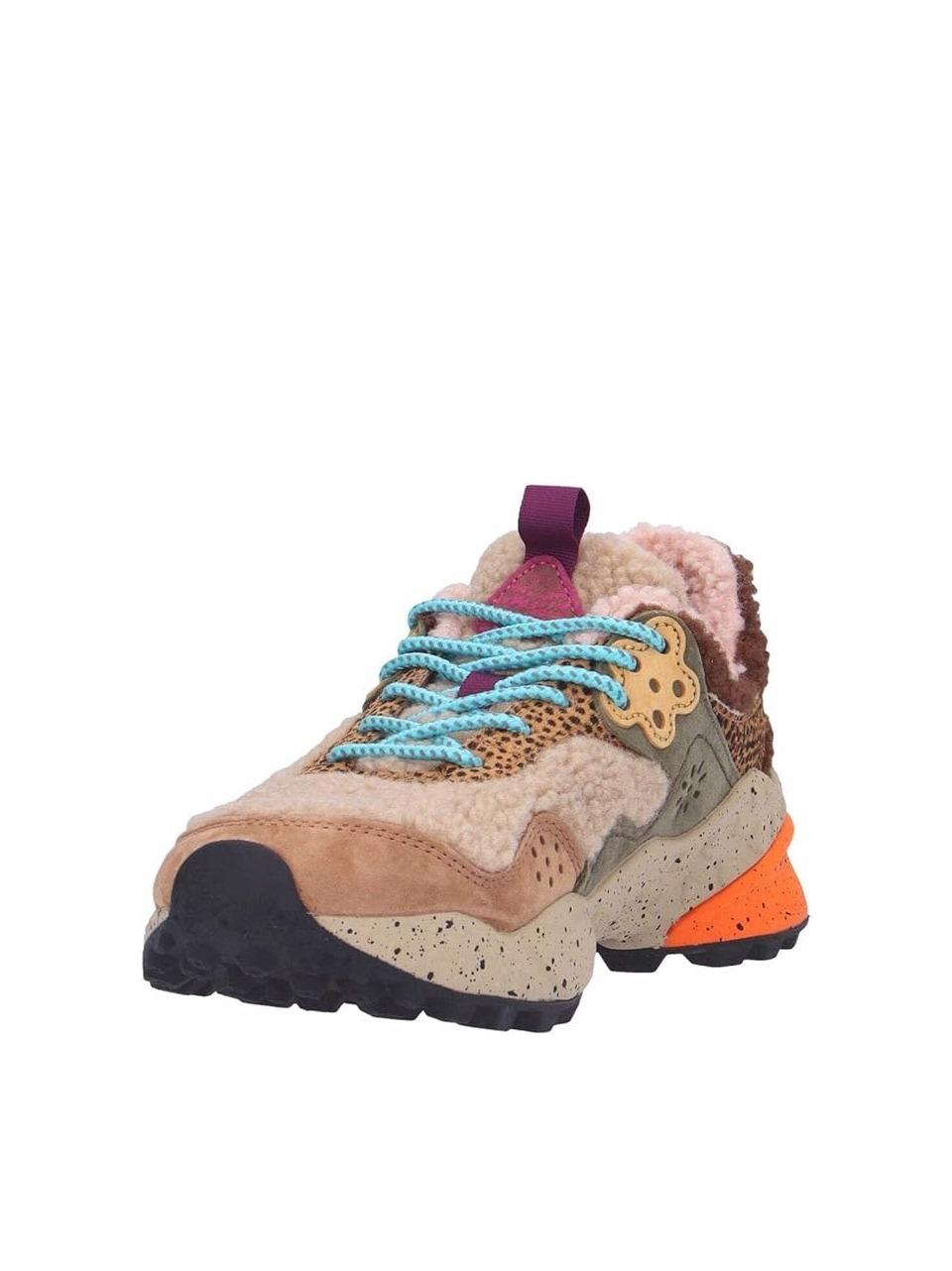 snakers kotetzu taddy KOTETZU3D66 TAUPE GRAY FLOWER MOUNTAIN