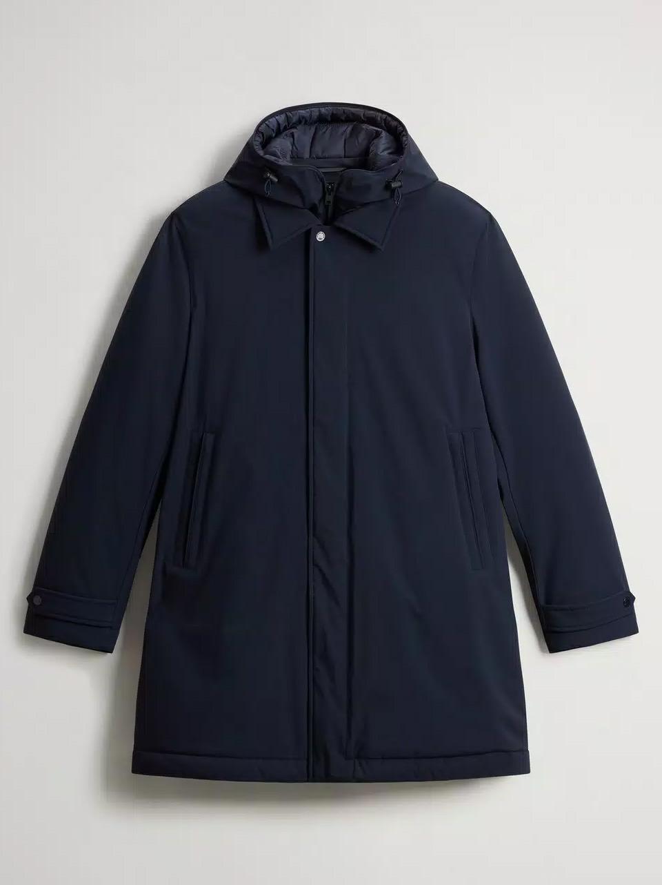 piumino liscio strech lungo OU0928 3989 WOOLRICH