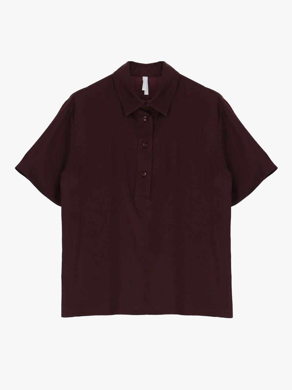 polo blusa in raso CMH9IEC 1490 SELECTED