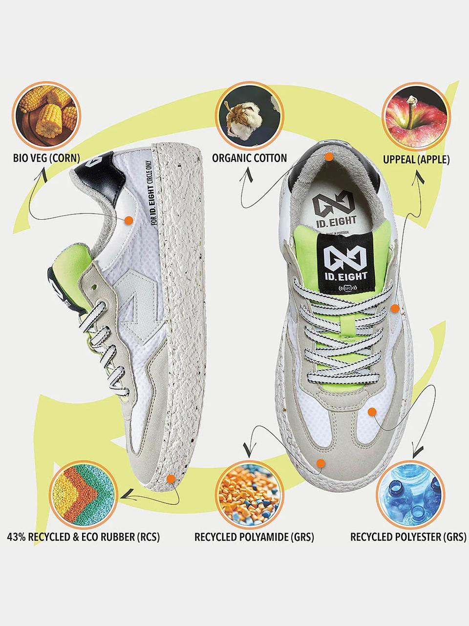 sneakers uriduri URIDURI WHITE CRINCLE ID.EIGHT
