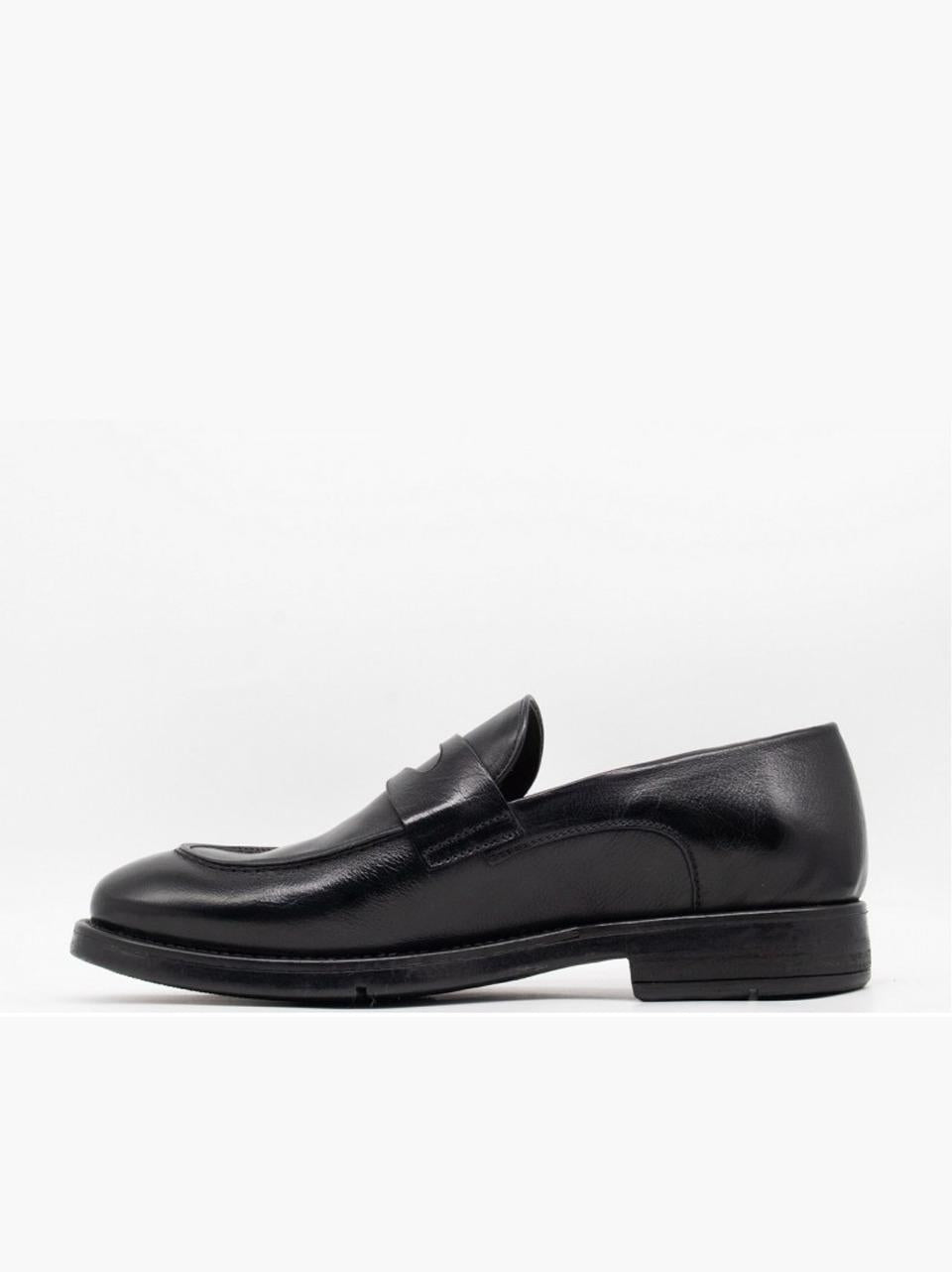 mocassino con passante GB12A NERO LEMARGO