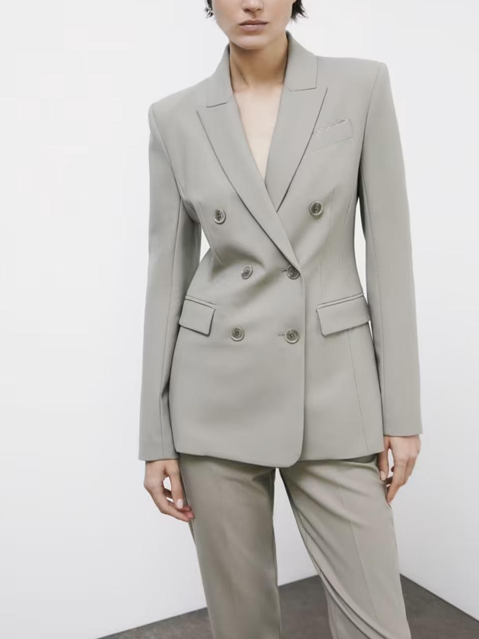 giacca doppio petto 2S1638A475 GRIGIO Patrizia pepe