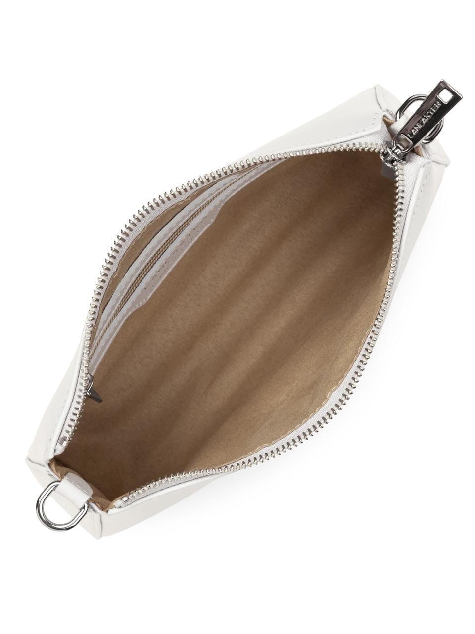 borsa baguette piccola 433-14 GRIGIO PERLA LANCASTER