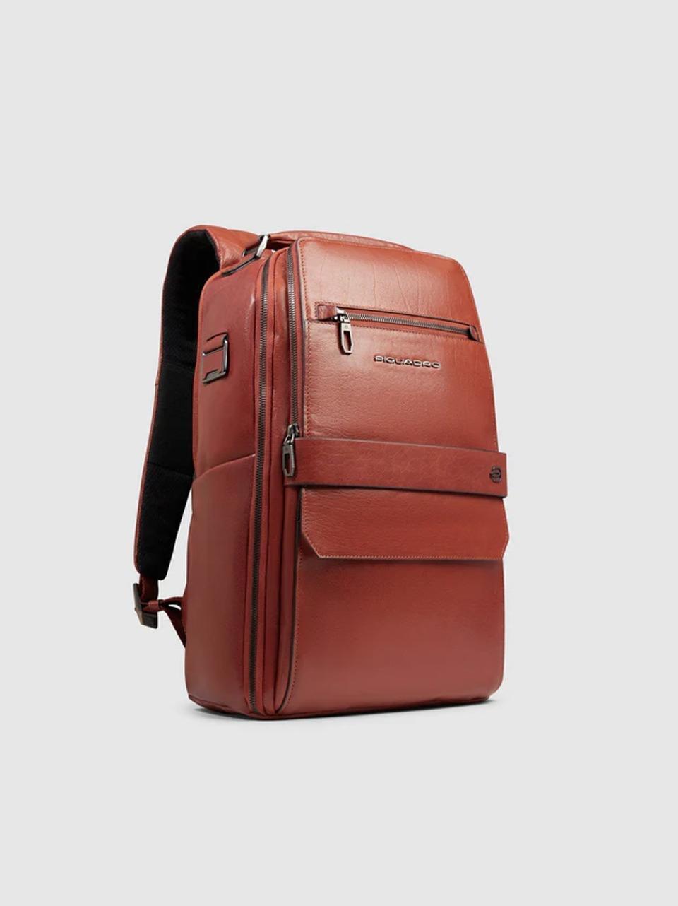 zaino 14'' in pelle bufalo CA7021S141 CUOIO PIQUADRO