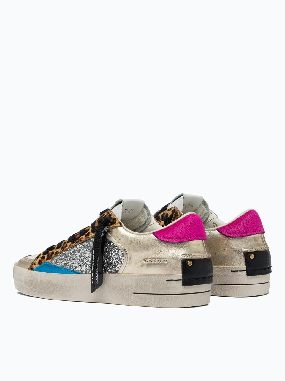 snekers skate de lux 21101 ARGENTO CRIME