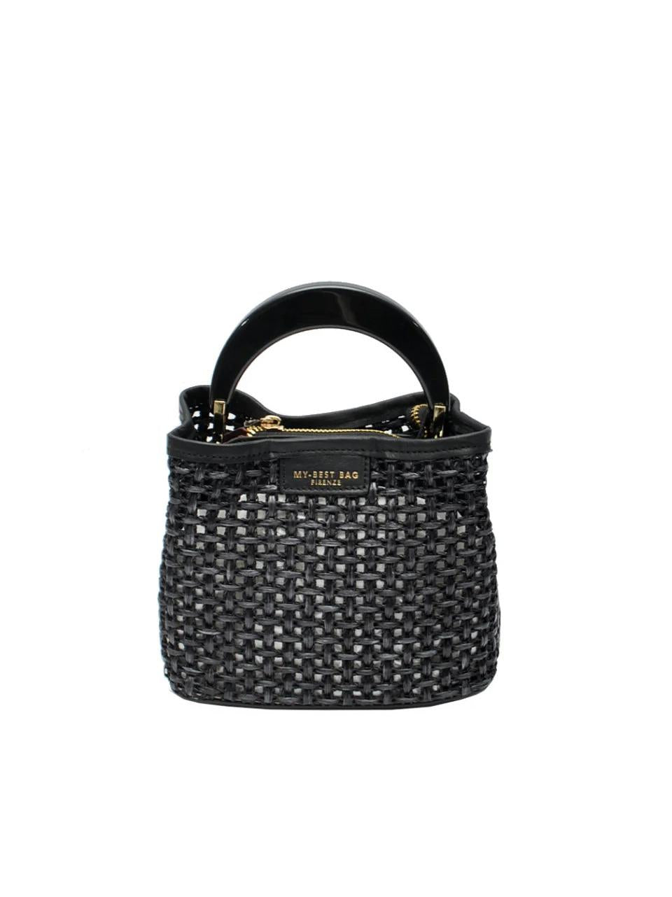 borsa secchiello ingrid piccola 2042 NERO MY-BEST BAGS