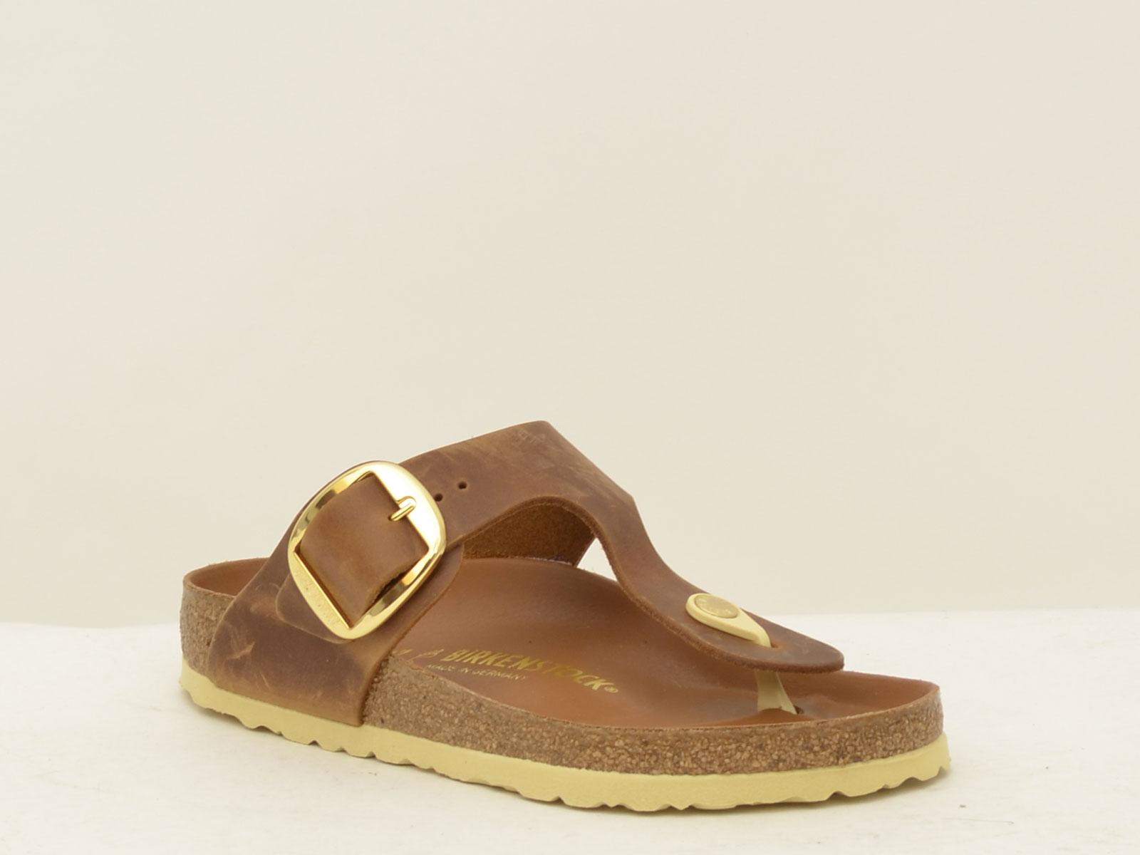 sandalo gizeh big buckle GIZEH1018745 COGNAC BIRKENSTOCK