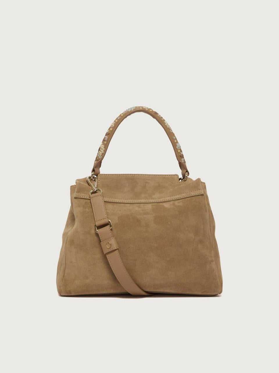 sveva con manico flower BT2006 PEACH FLOWER BISCOTTO ORCIANI