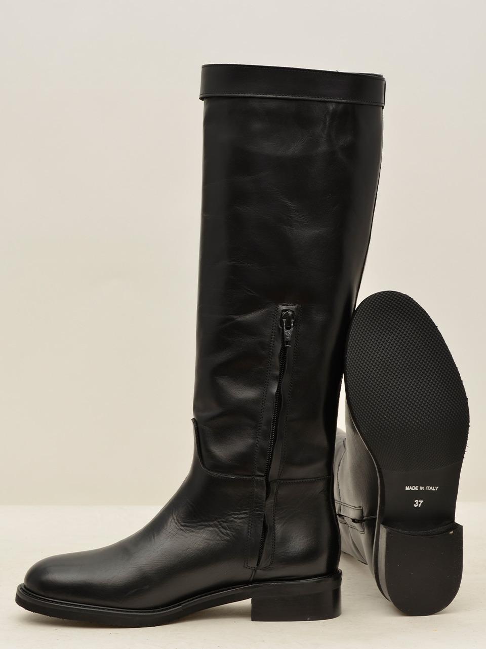 stivale a tubo A130 NERO CUIR NOIR