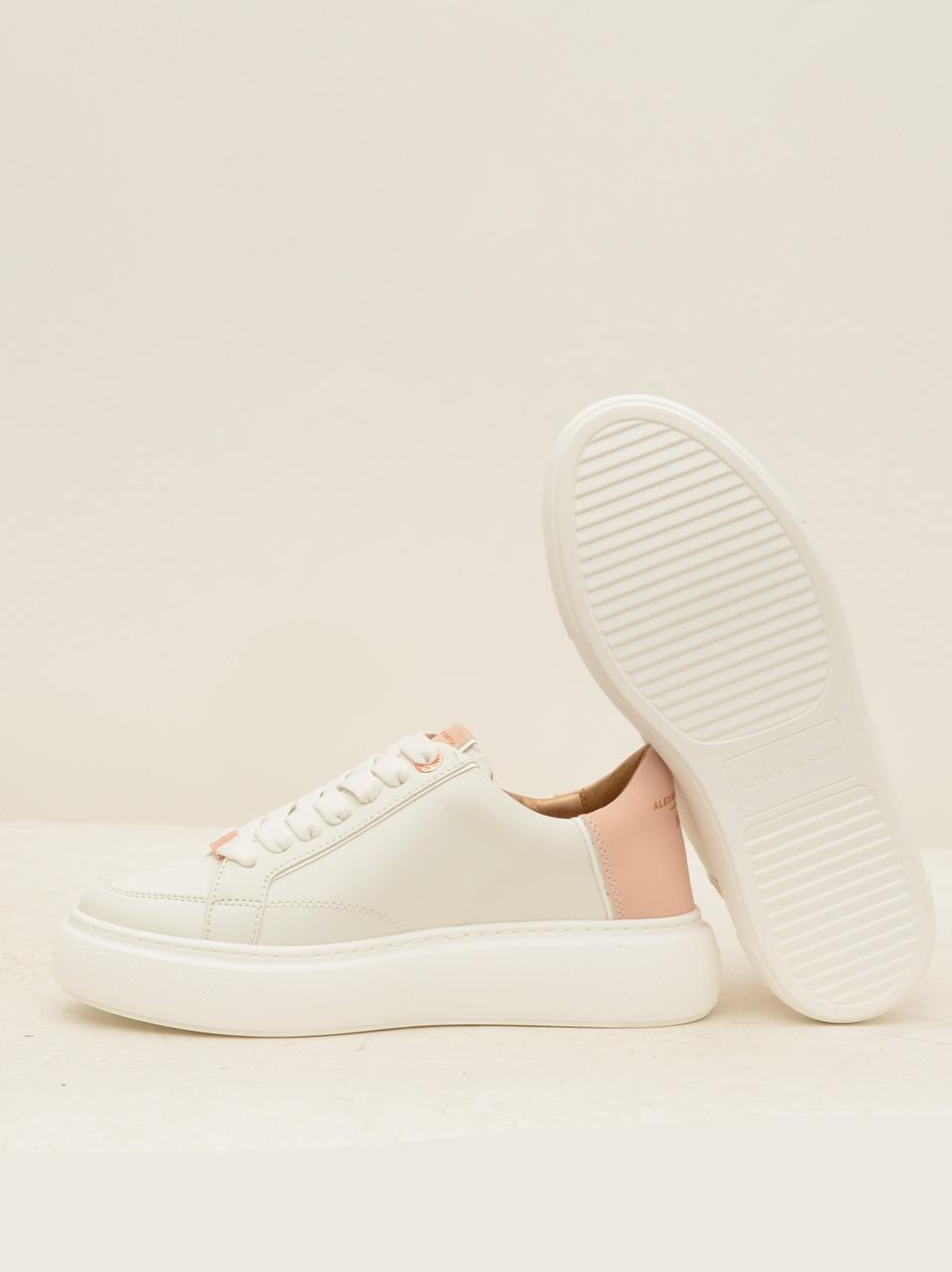 sneakers in fibra di mais 7649 BIANCO\PESCA ALEXANDER SMITH
