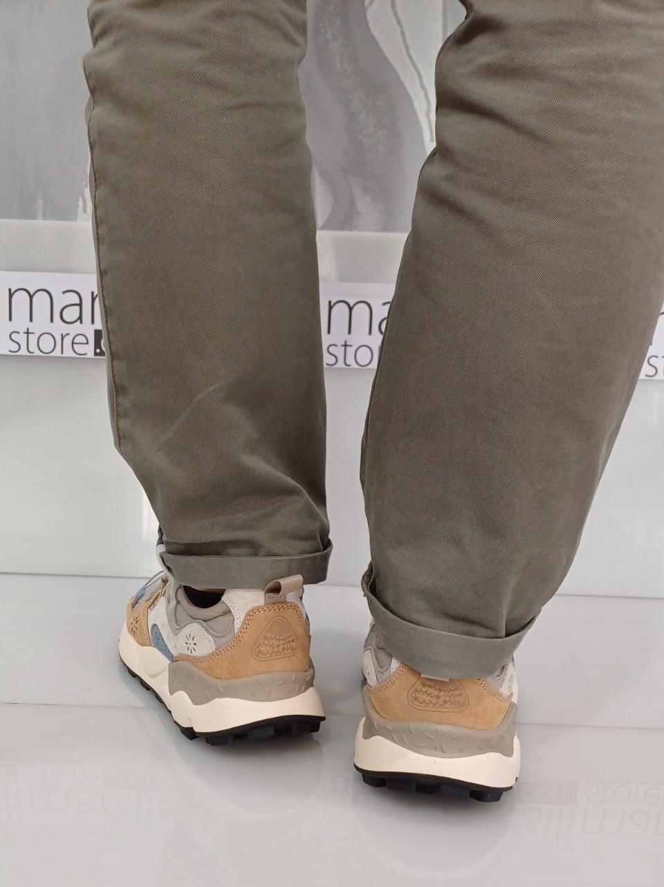 sneakers yamano 3 YAMANO31B97 GRIGIO SABBIA FLOWER MOUNTAIN