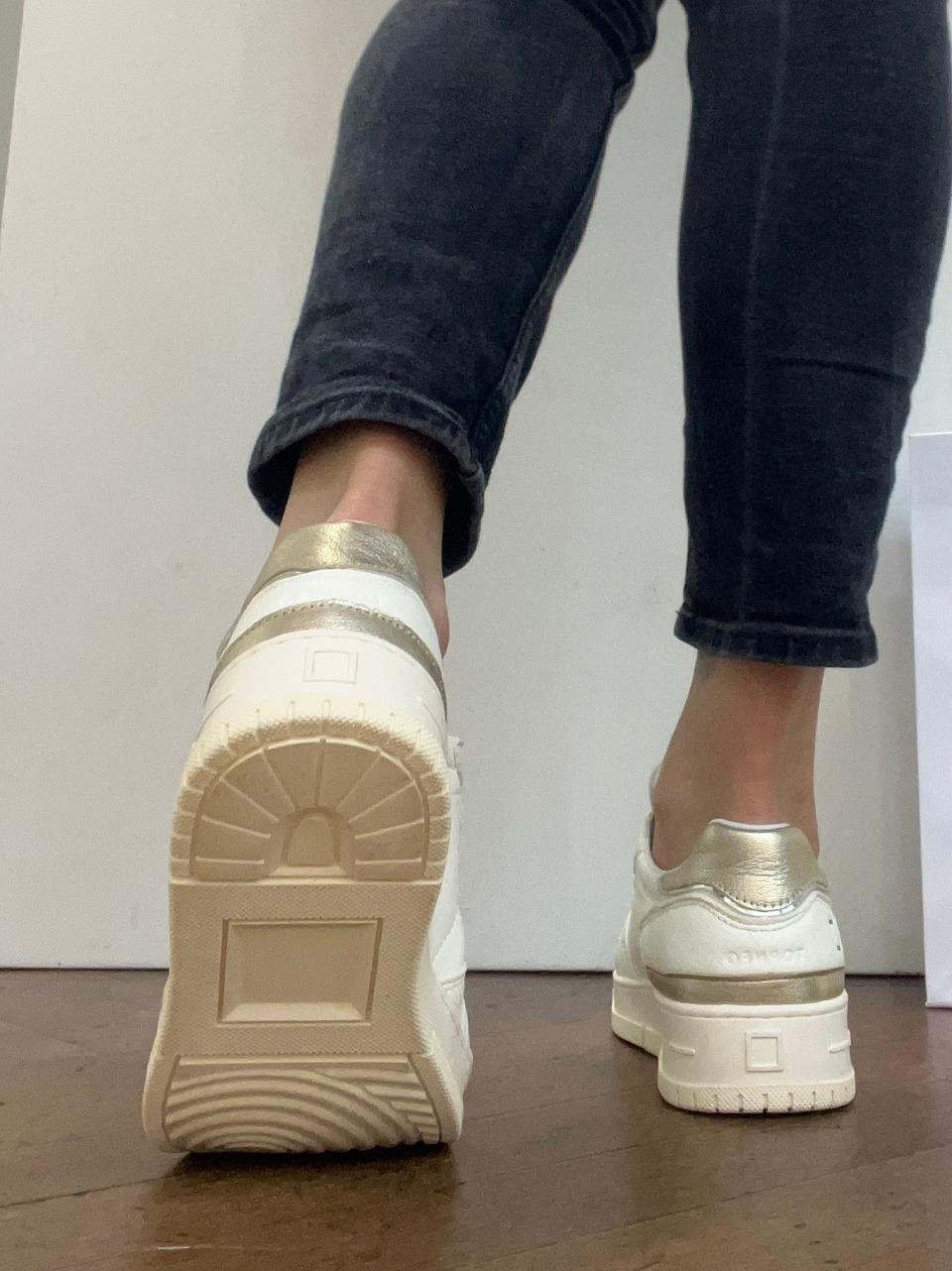 sneakers torneo pure W441-TP-SH-IV SHINY IVORY D.A.T.E