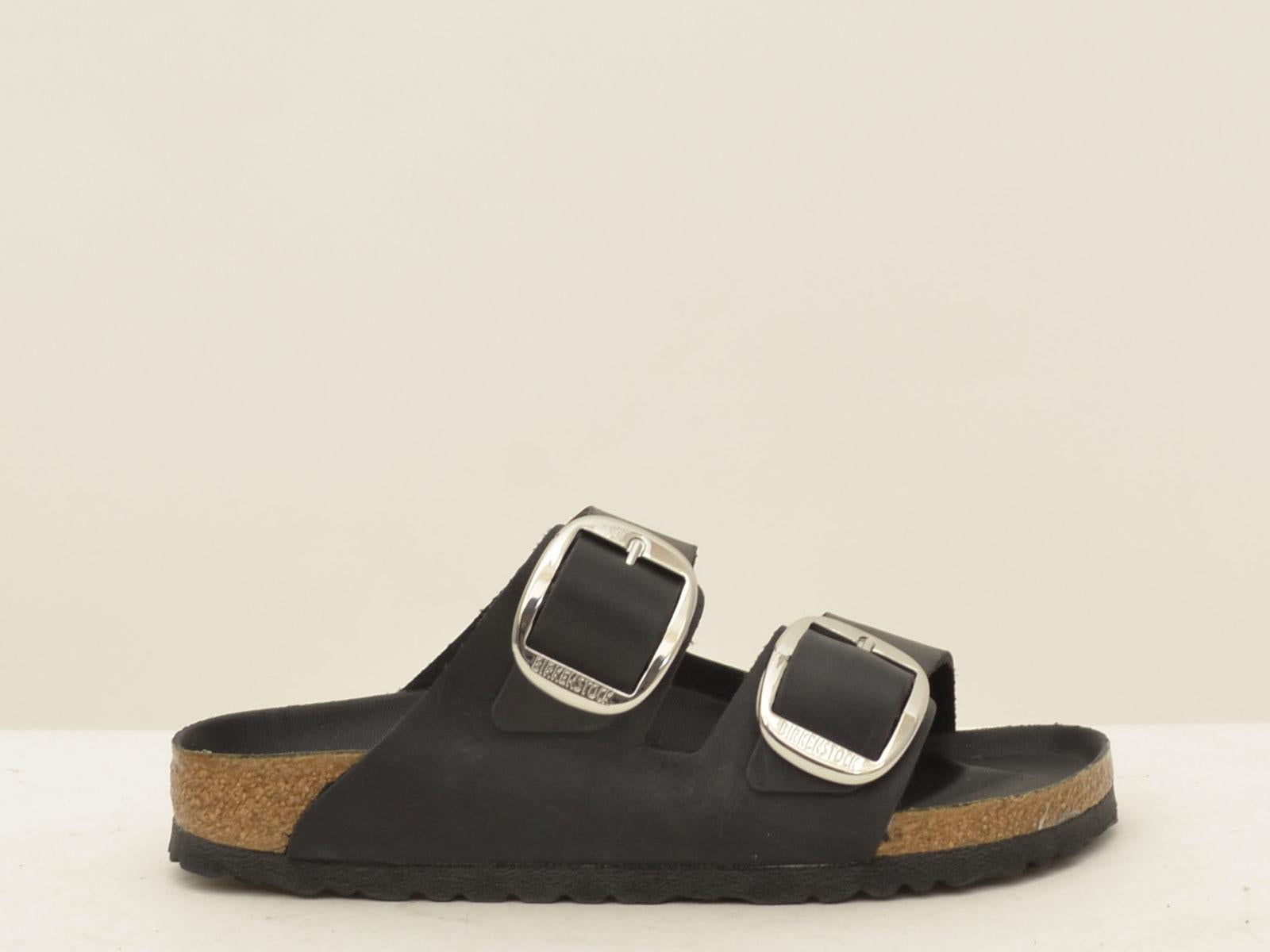 sabot arizona big buckle ARIZONA1011075 BLACK BIRKENSTOCK