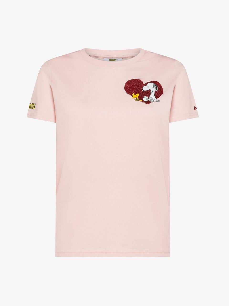 t shirt piccolo snoopy cuore T45220 R SUN 68