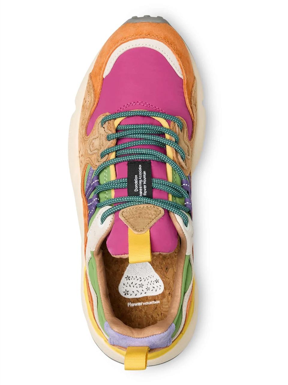 sneakers yamano3 YAMANO32G08 FUXIA FLOWER MOUNTAIN