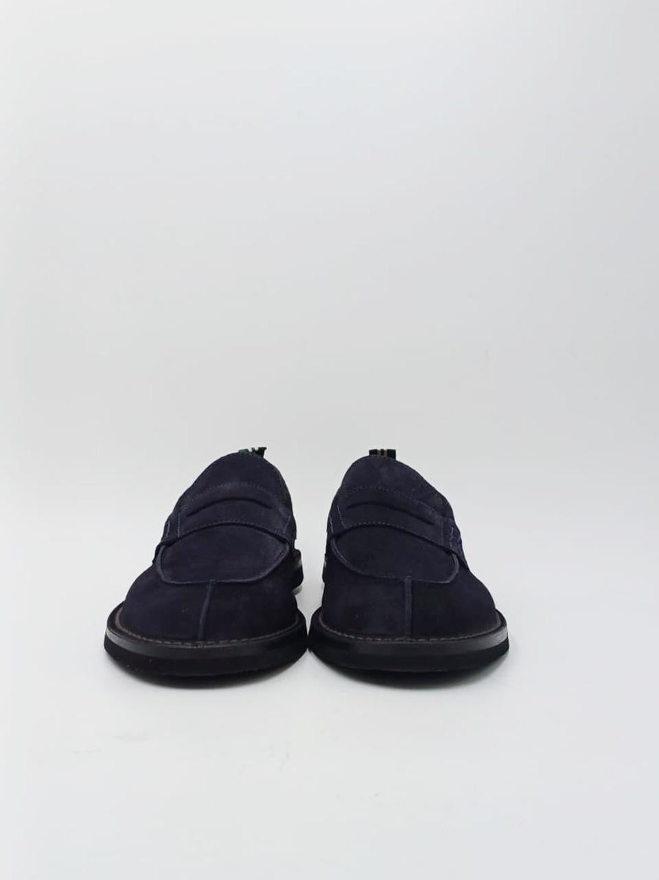 mocassino con passante ideal suola in gomma 1013 LIGTHBLU GREEN GEORGE