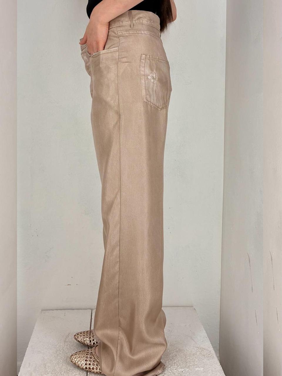 pantalone 5 tasche stampa denim JC4354056 29B BEIGE Jucca