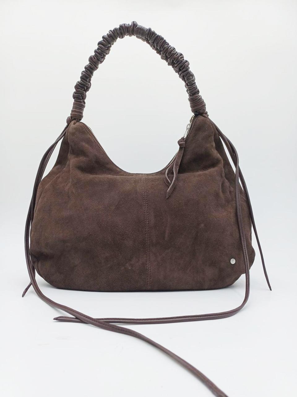 borsa a spalla mezza luna 1201 BROWN REHARD