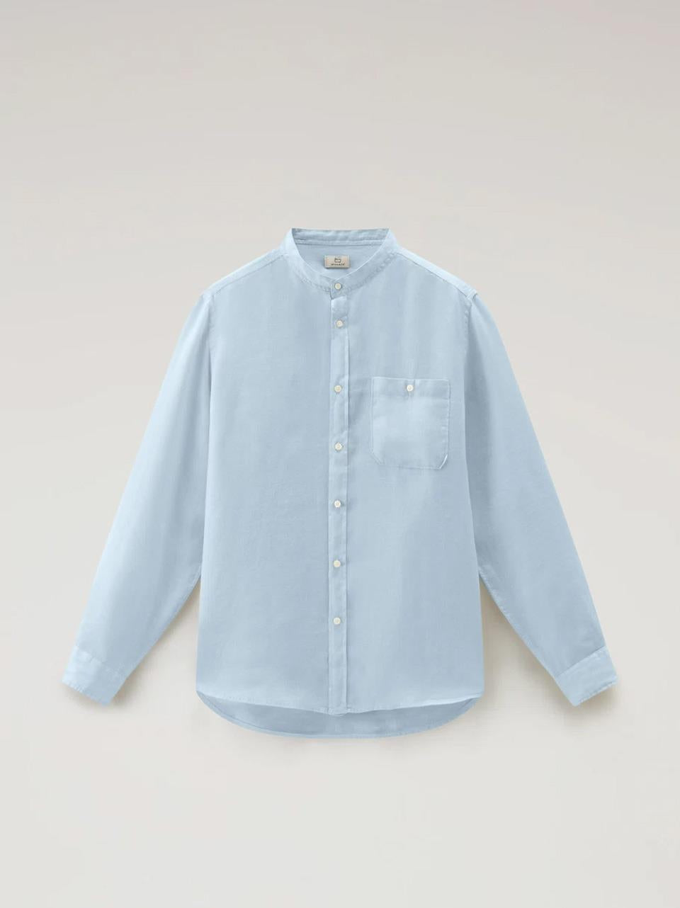 camicia in lino collo corea CFWOSI0105MRUT3372 IND WOOLRICH