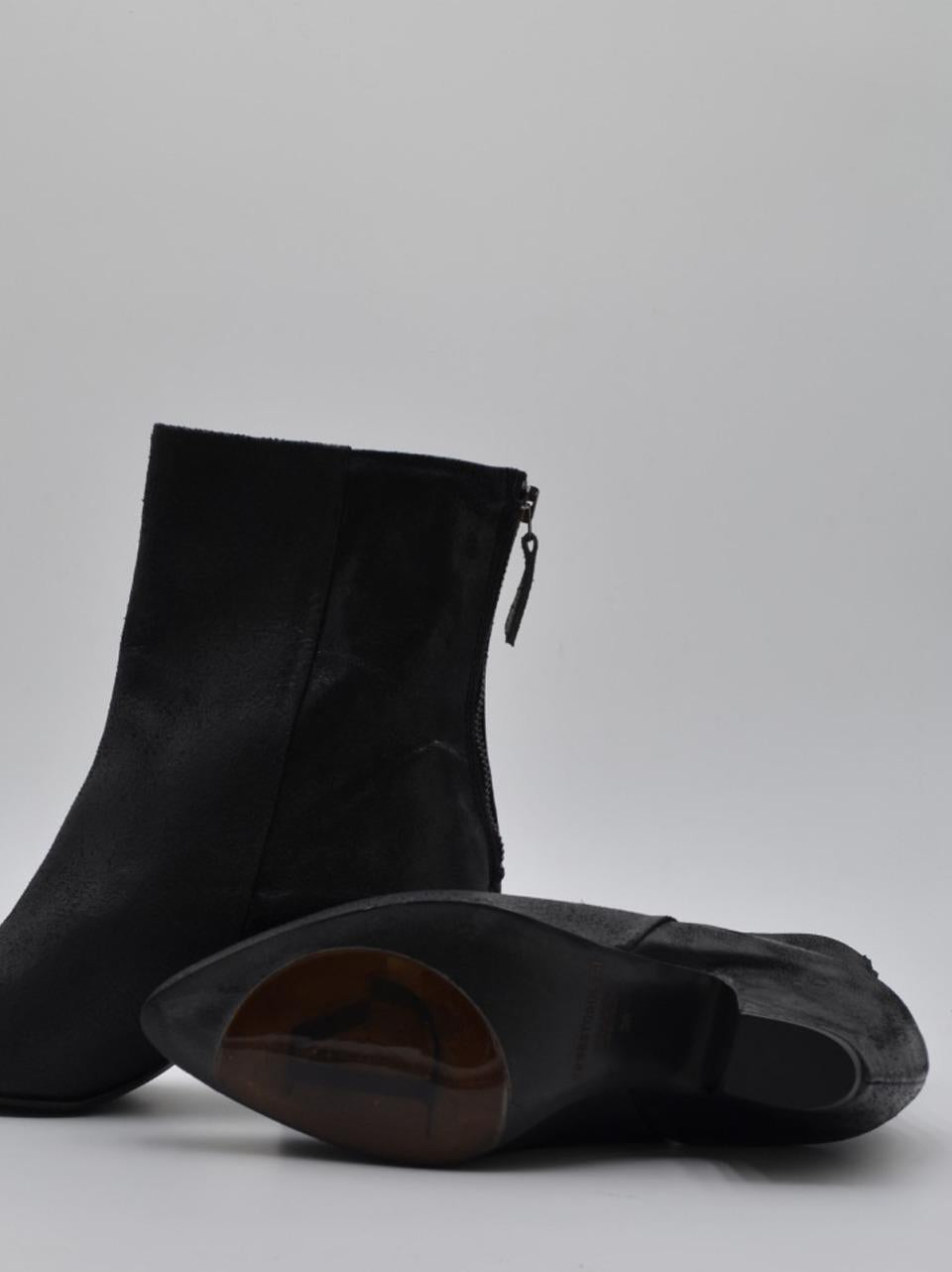 stivaletto con tacco h 60 mm inglobato RITA 11 NERO ERNESTO DOLANI