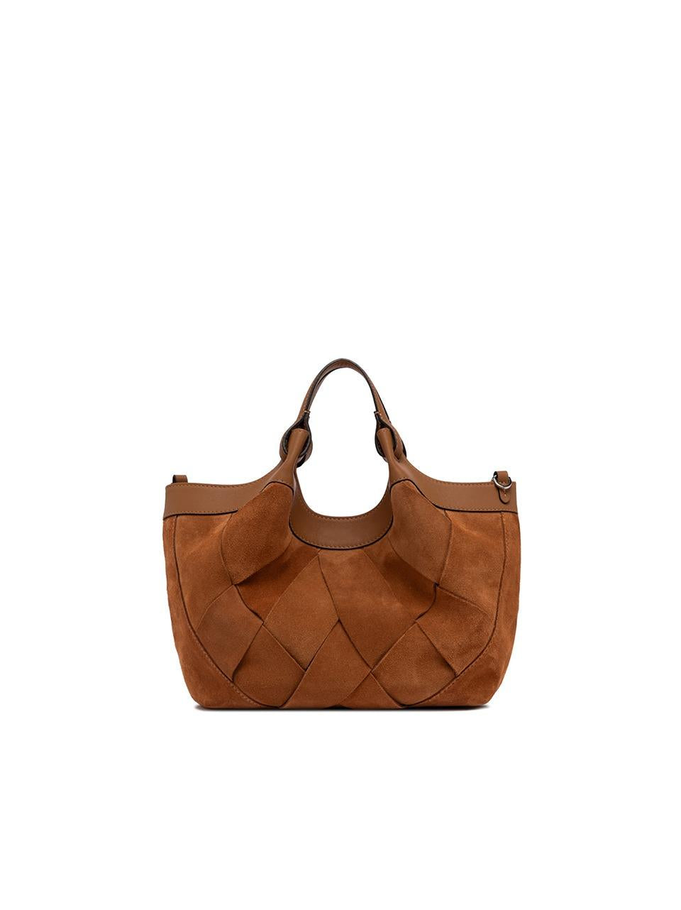 shopping dua media intrecciata BS12349 CARAMEL GIANNI CHIARINI