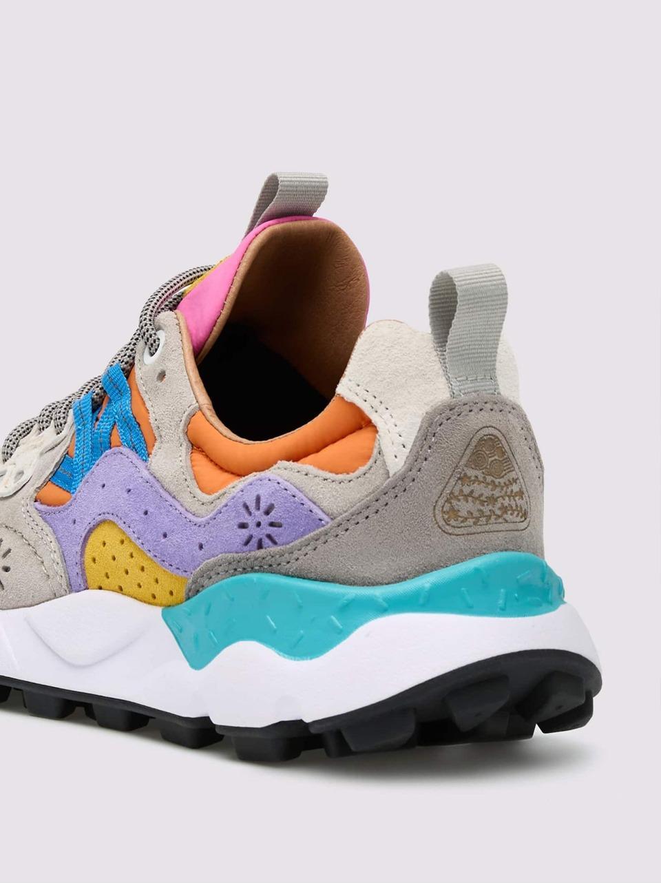 sneakers yamano3 YAMANO31B24 GRIGIO FUXIA FLOWER MOUNTAIN