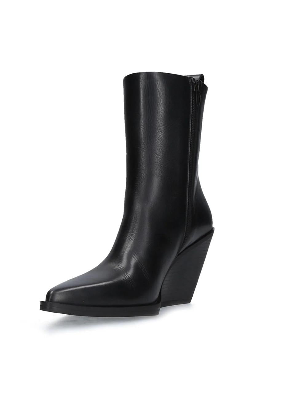stivaletto con zeppa E4091 NERO ELENA IACHI