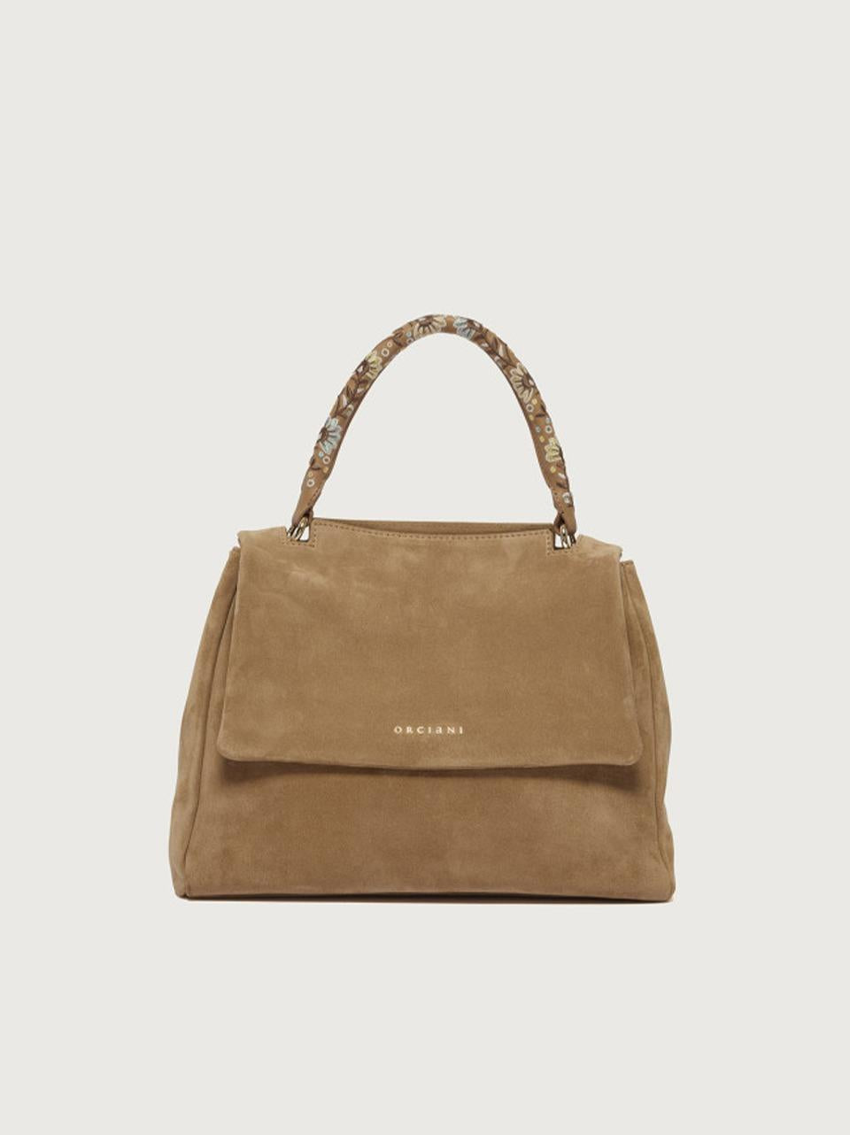 sveva con manico flower BT2600 PEACH FLOWER BISCOTTO ORCIANI