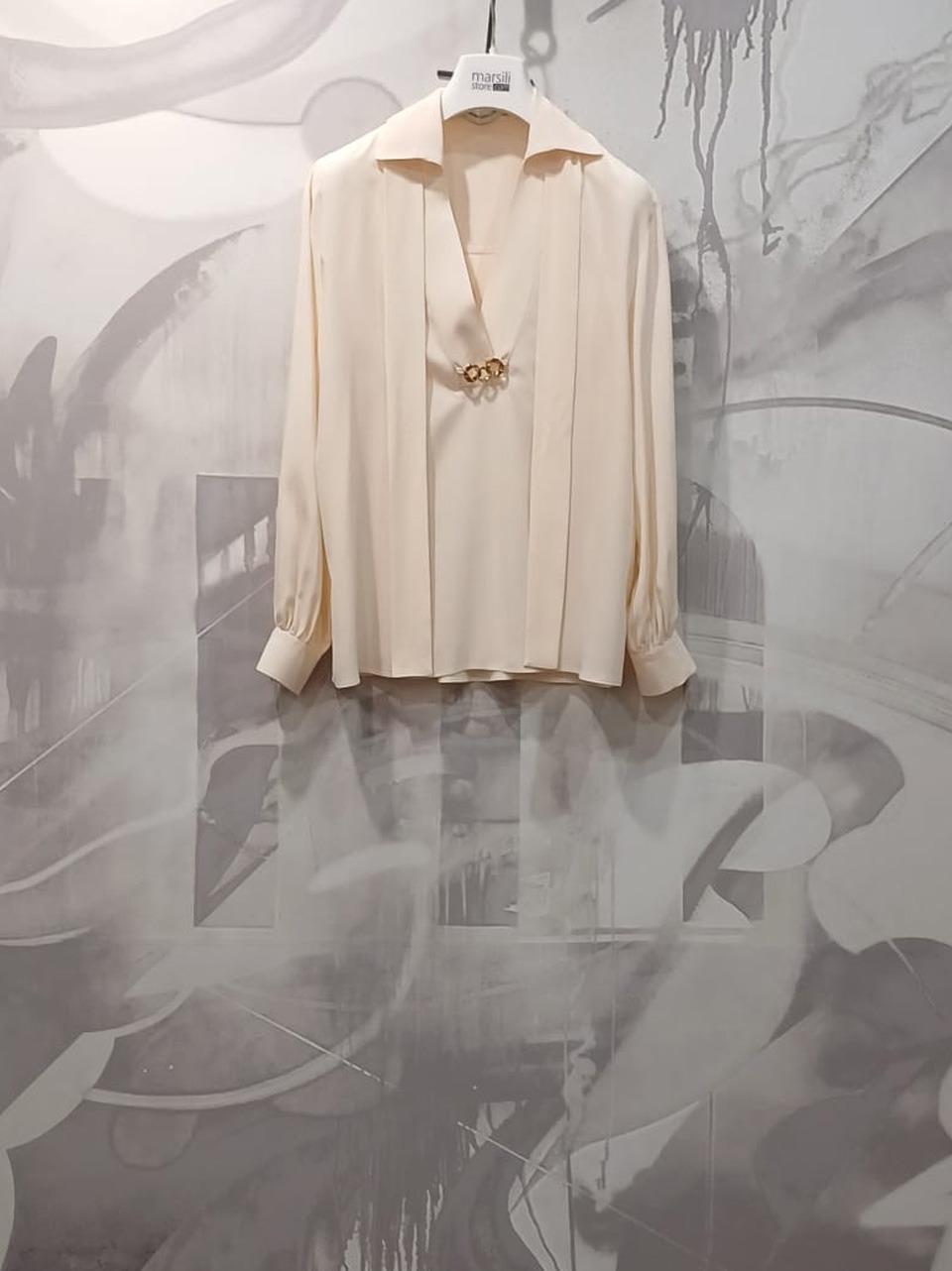 camicia blusa P24CPBL001 01 TACE 012 SImona CORSELLINI