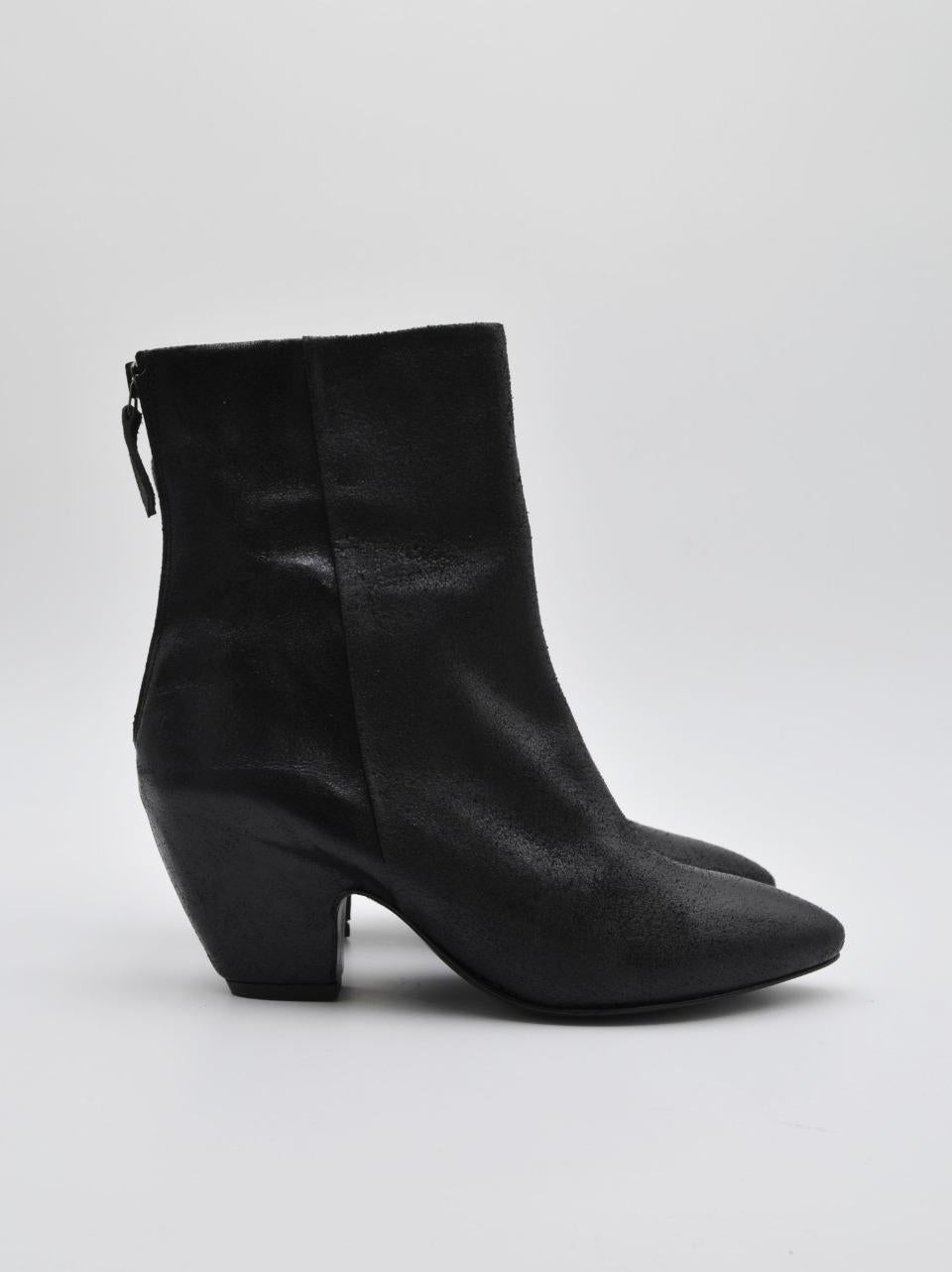 stivaletto con tacco h 60 mm inglobato RITA 11 NERO ERNESTO DOLANI