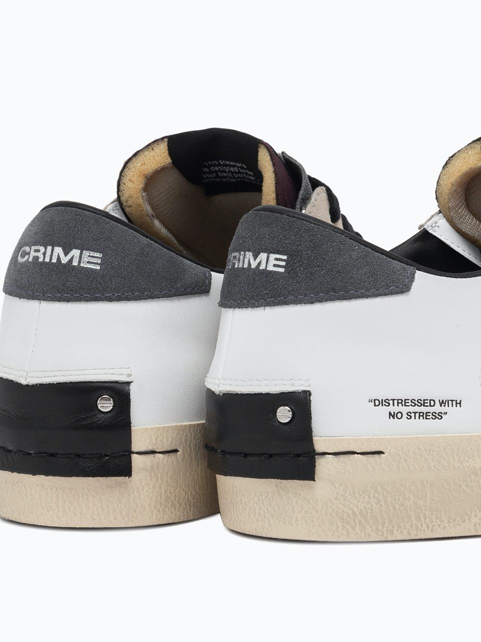 sneakers distressed 15008 BIANCO\GRIGIO CRIME