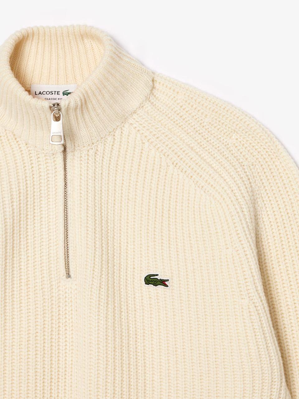 polo a coste con zip AH3134 P LACOSTE