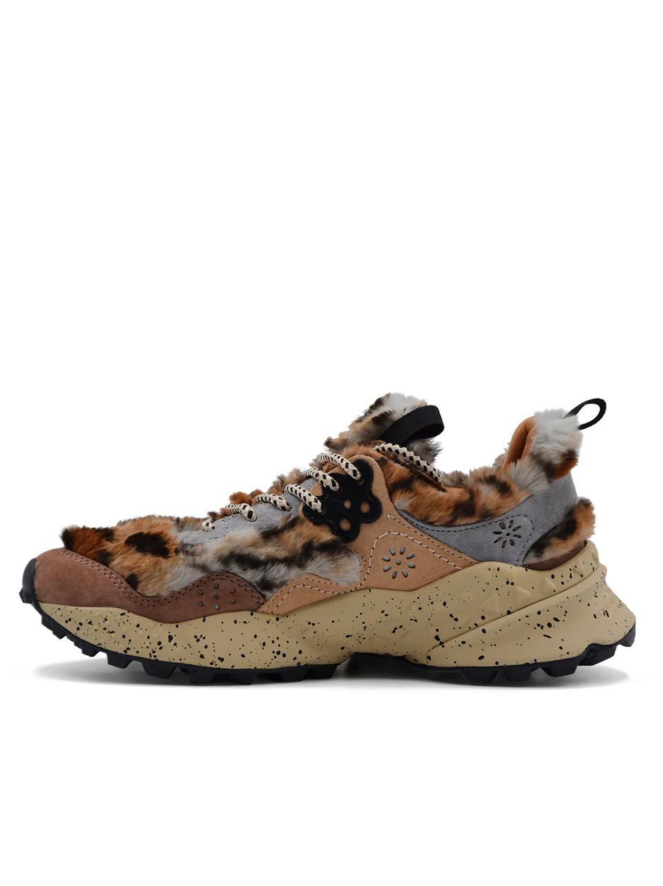 snakers kotetzu fur KOTEZU253B80 ANTRAX LIGHT BROWN FLOWER MOUNTAIN
