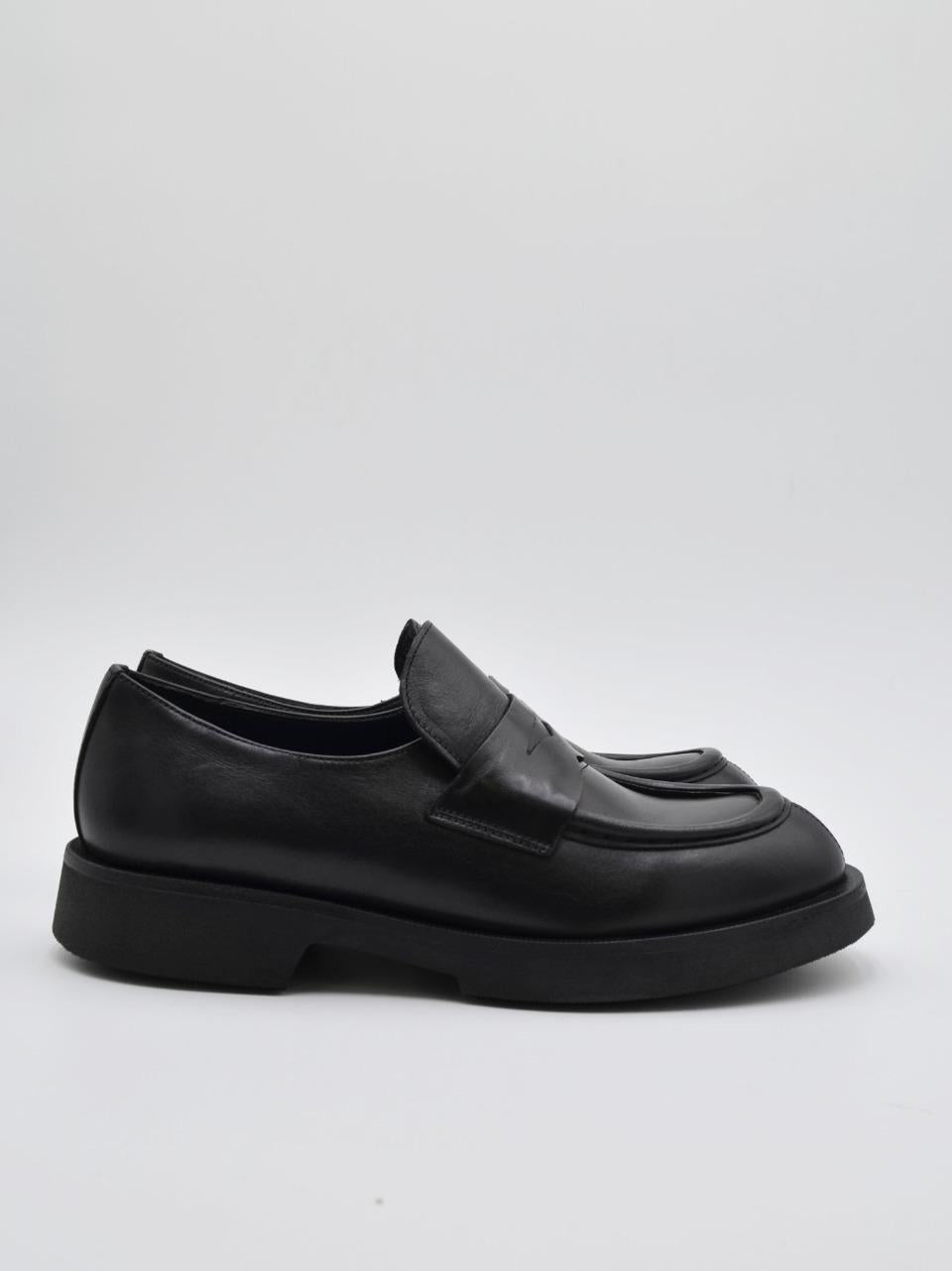 mocassino con passanre 7829 NERO ATTIMO