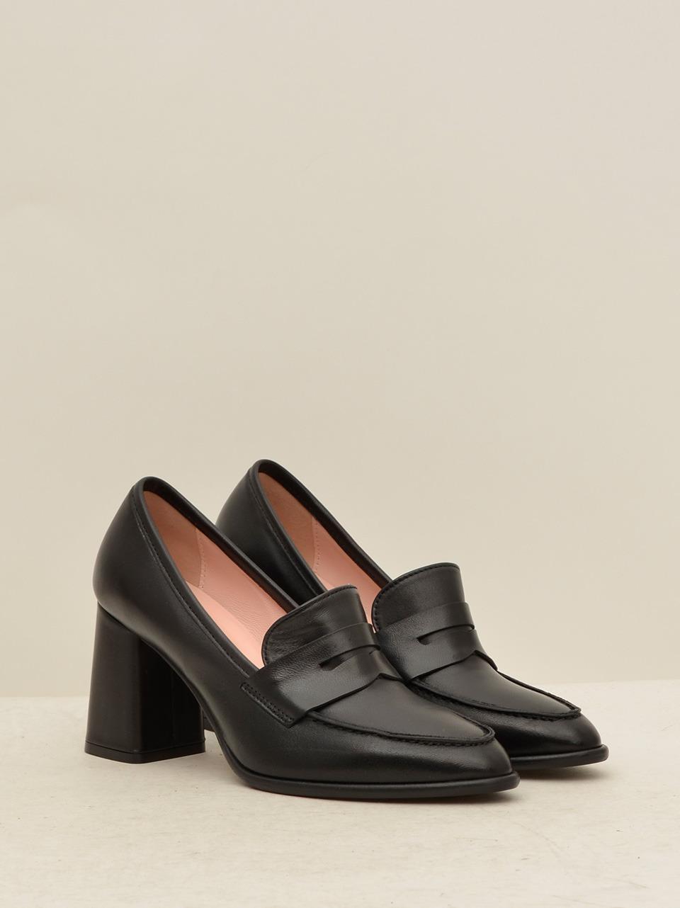 mocassimo tacco h 70 mm 1765 NERO ANNA F
