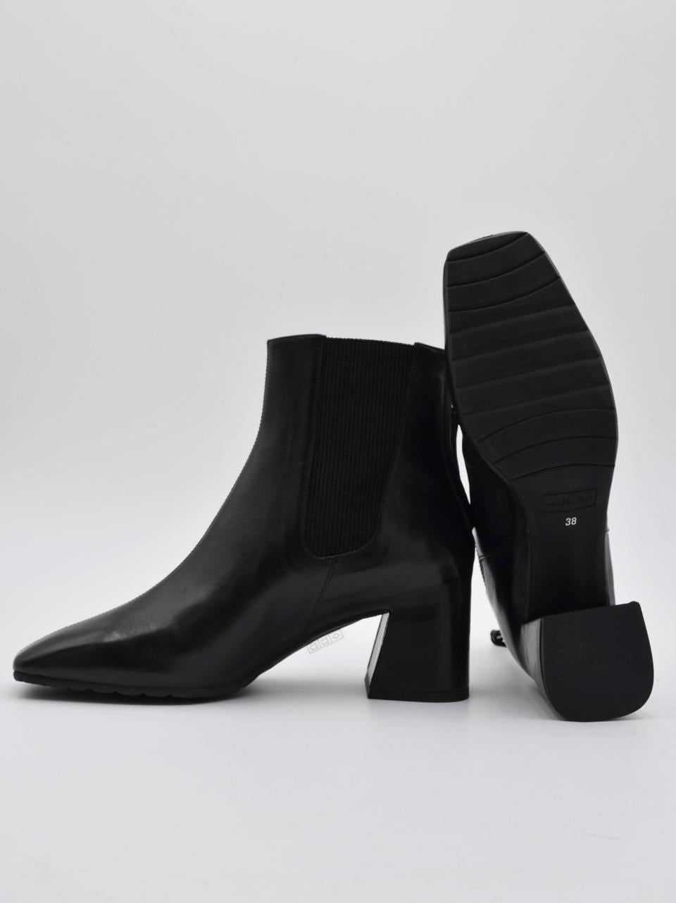 beatles tacco h 50mm zip posteriore V446 NERO MARA BINI