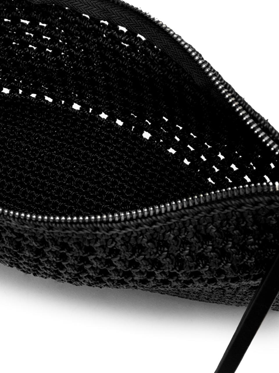 pochette tessuto uncinetto BS11580 NERO GIANNI CHIARINI