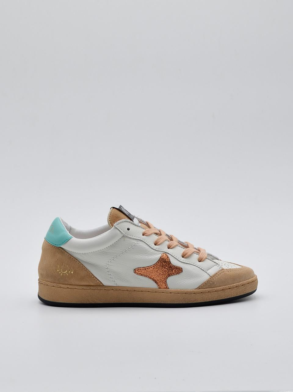 sneakers sun 4111 BIANCO SALMONE AMA brand