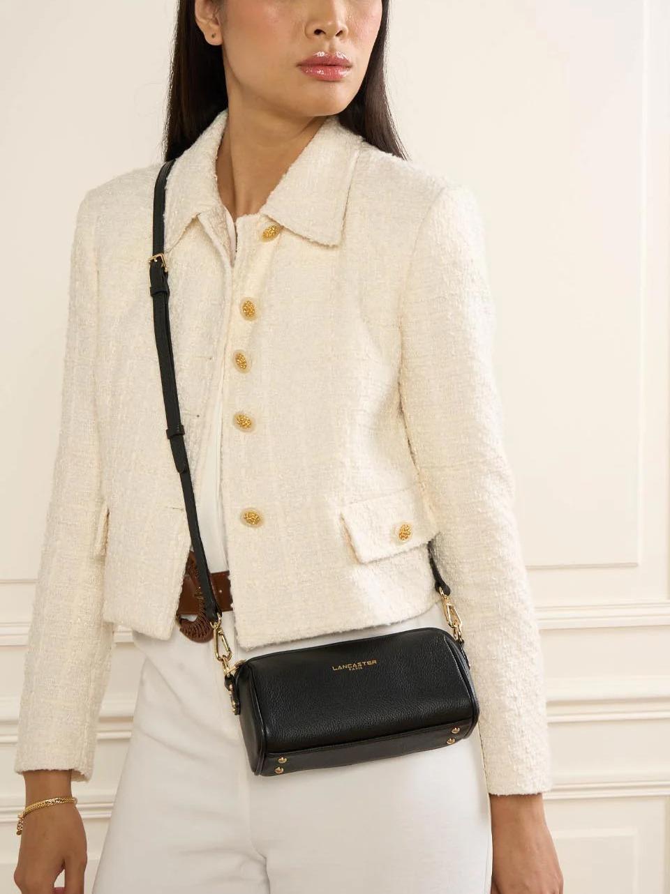 borsa spalla piccola zippata 547100 NERO LANCASTER